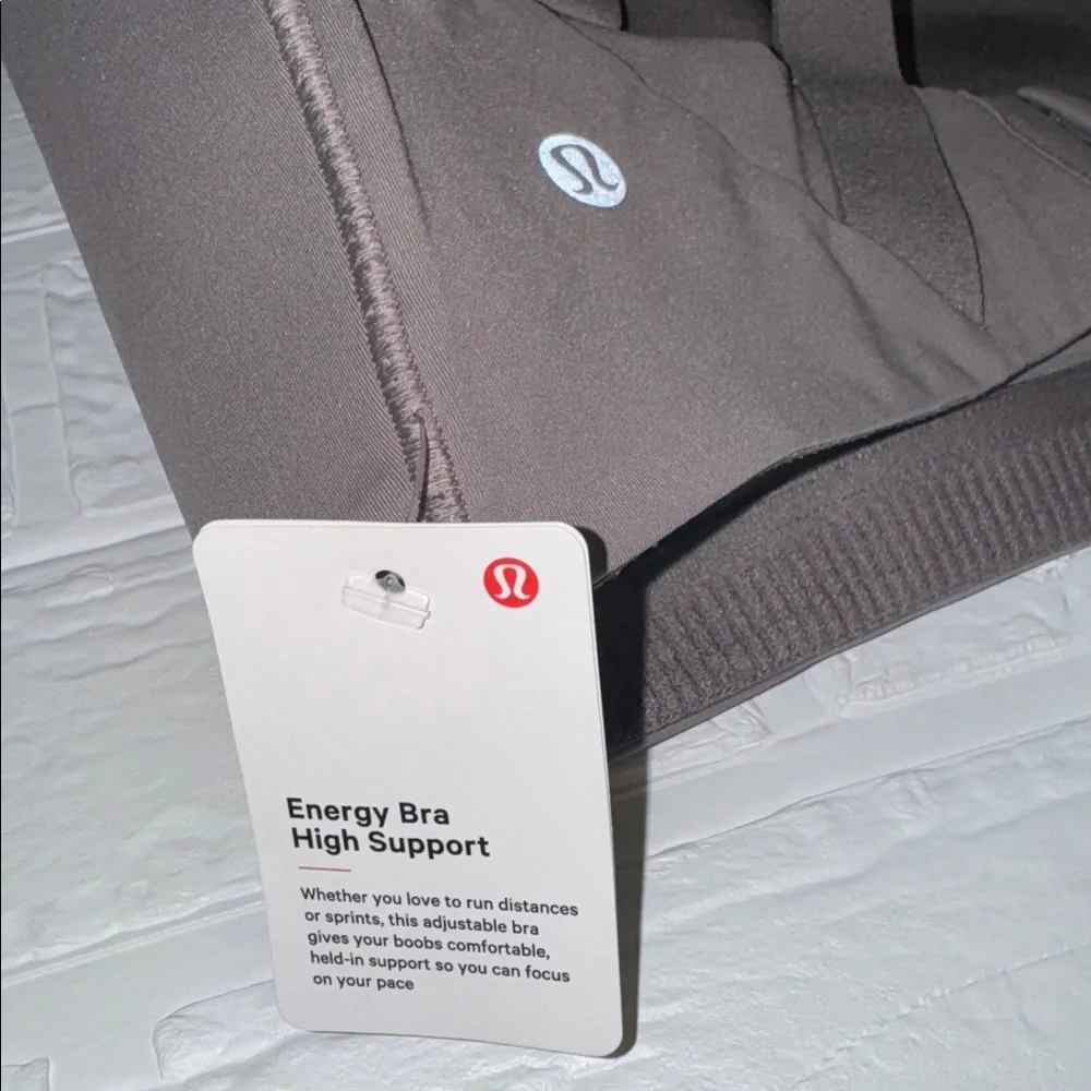 Lululemon Energy Bra High Support 32DDD NWT TAUPE - Picture 3 of 7